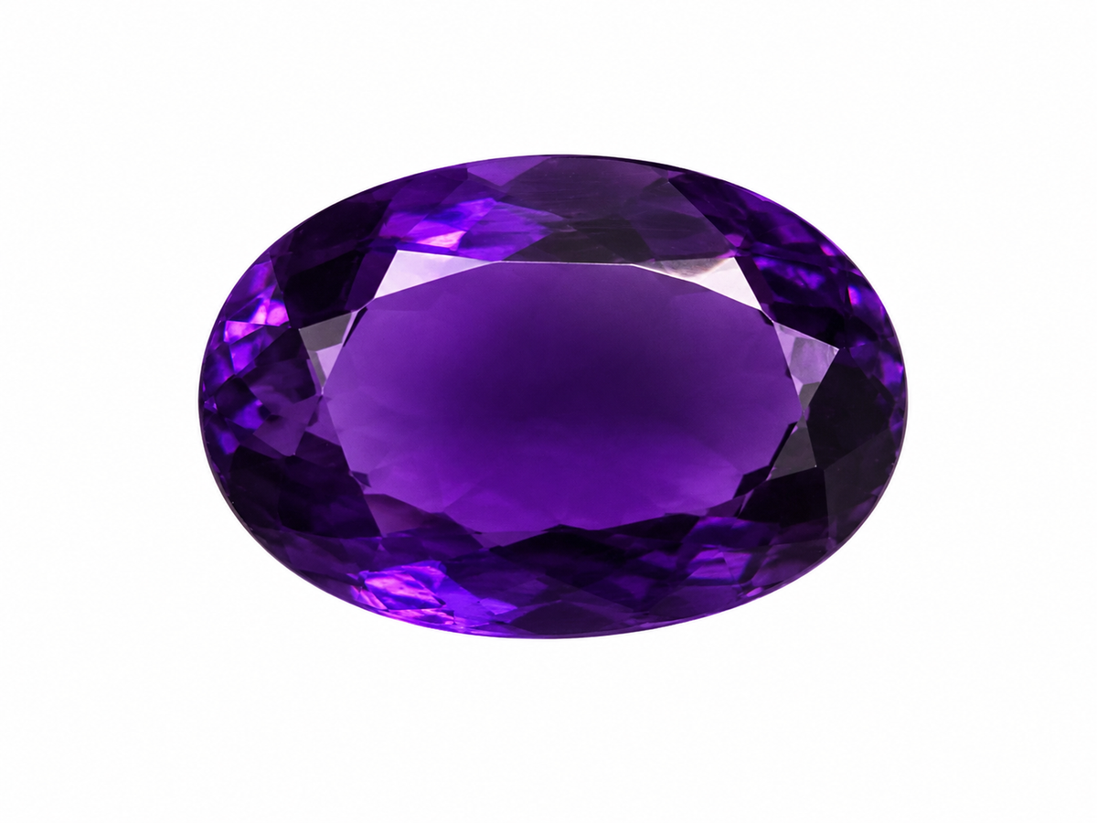 Amethyst African 3.0 ct. Oval shape Gemstone Dark