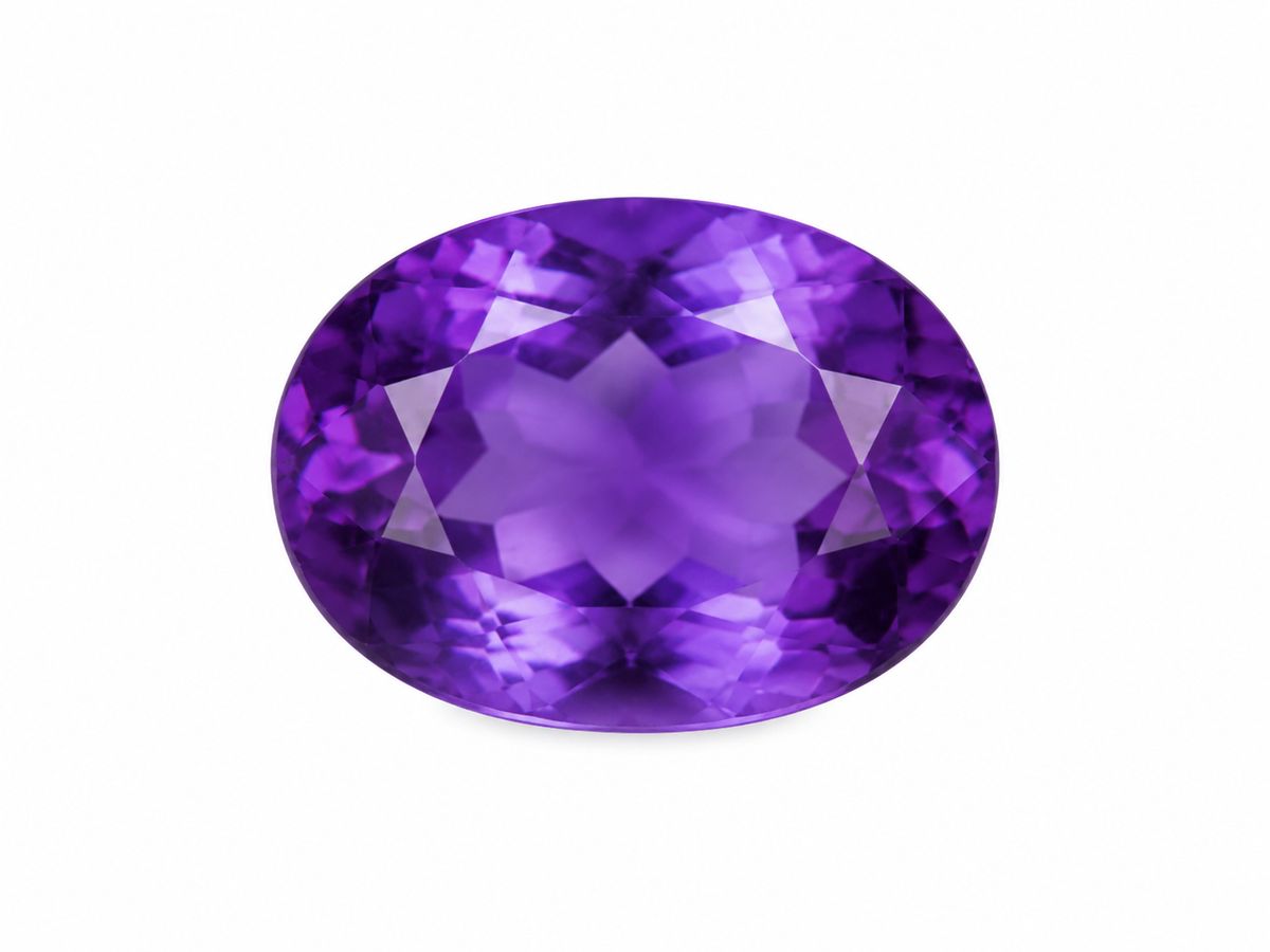 Amethyst African 1.6 ct. Oval shape Gemstone Dark