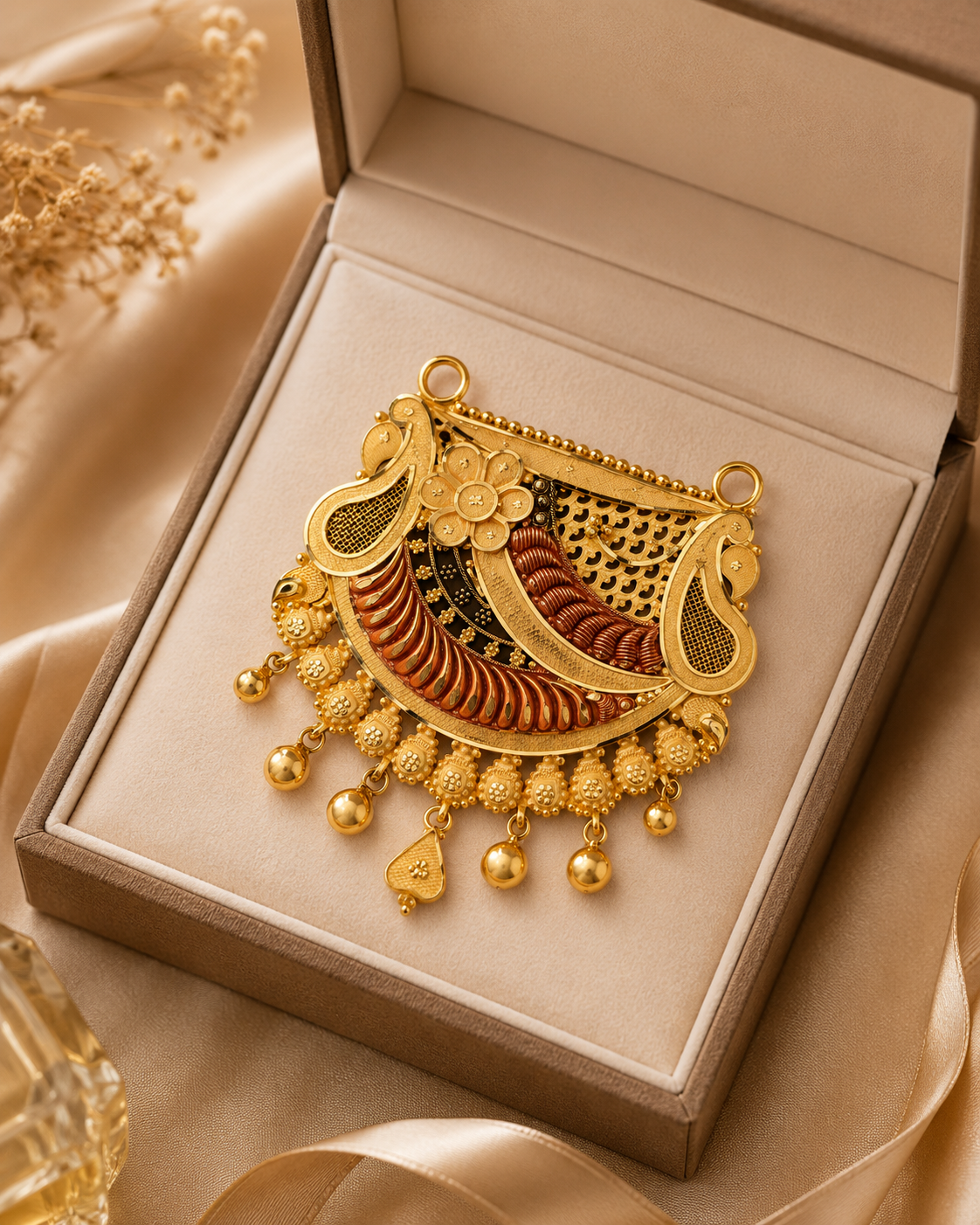 916 Mangalsutra/Tanmania pendant 9.6 gms