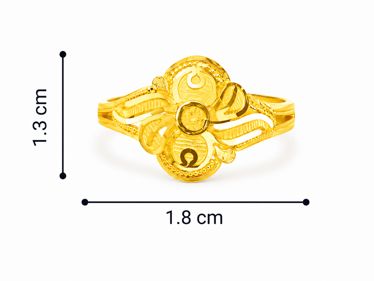 916 BIS Hallmark 1.63 gms Ring