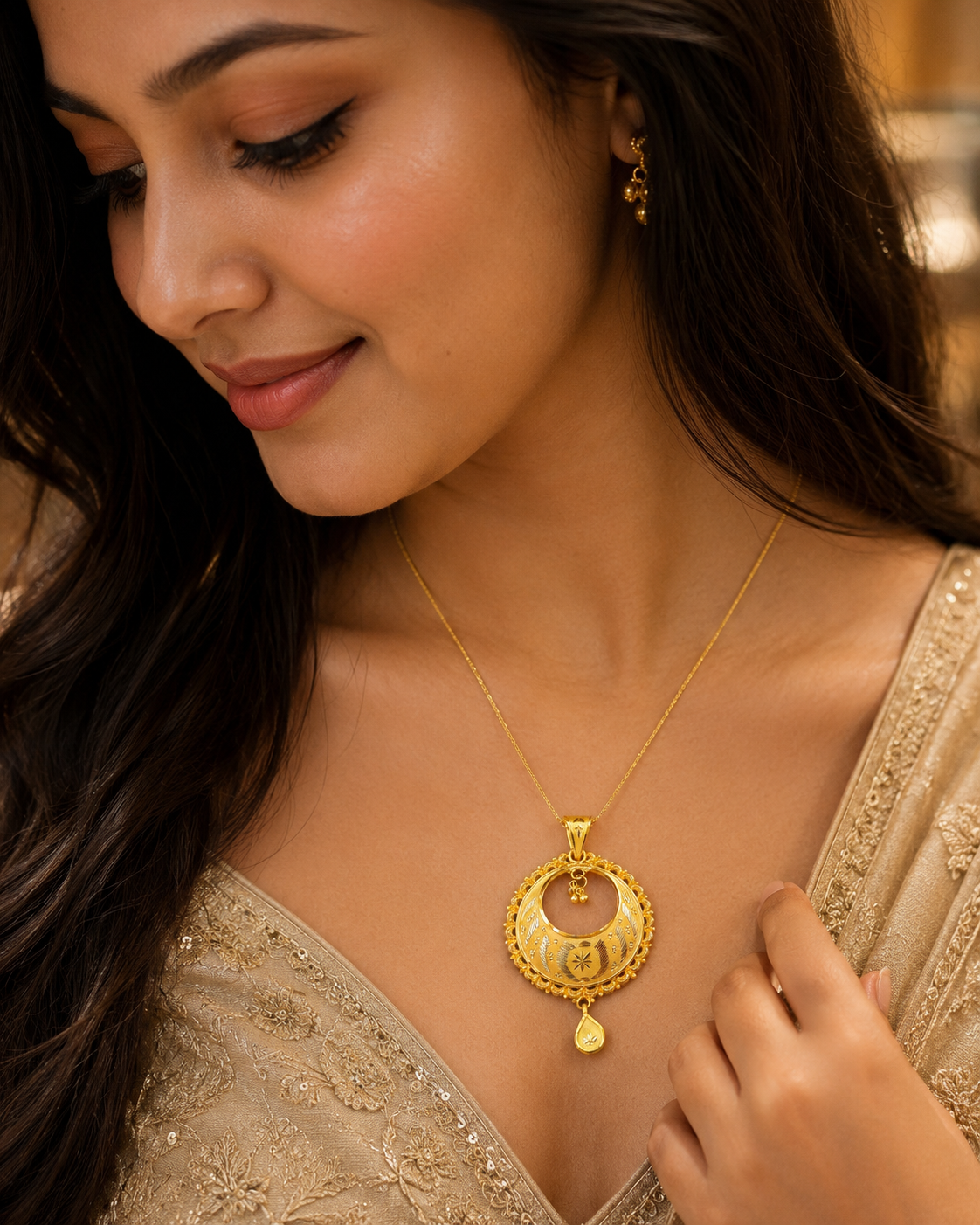 833 BIS Hallmark in 20 kt gold Pendant