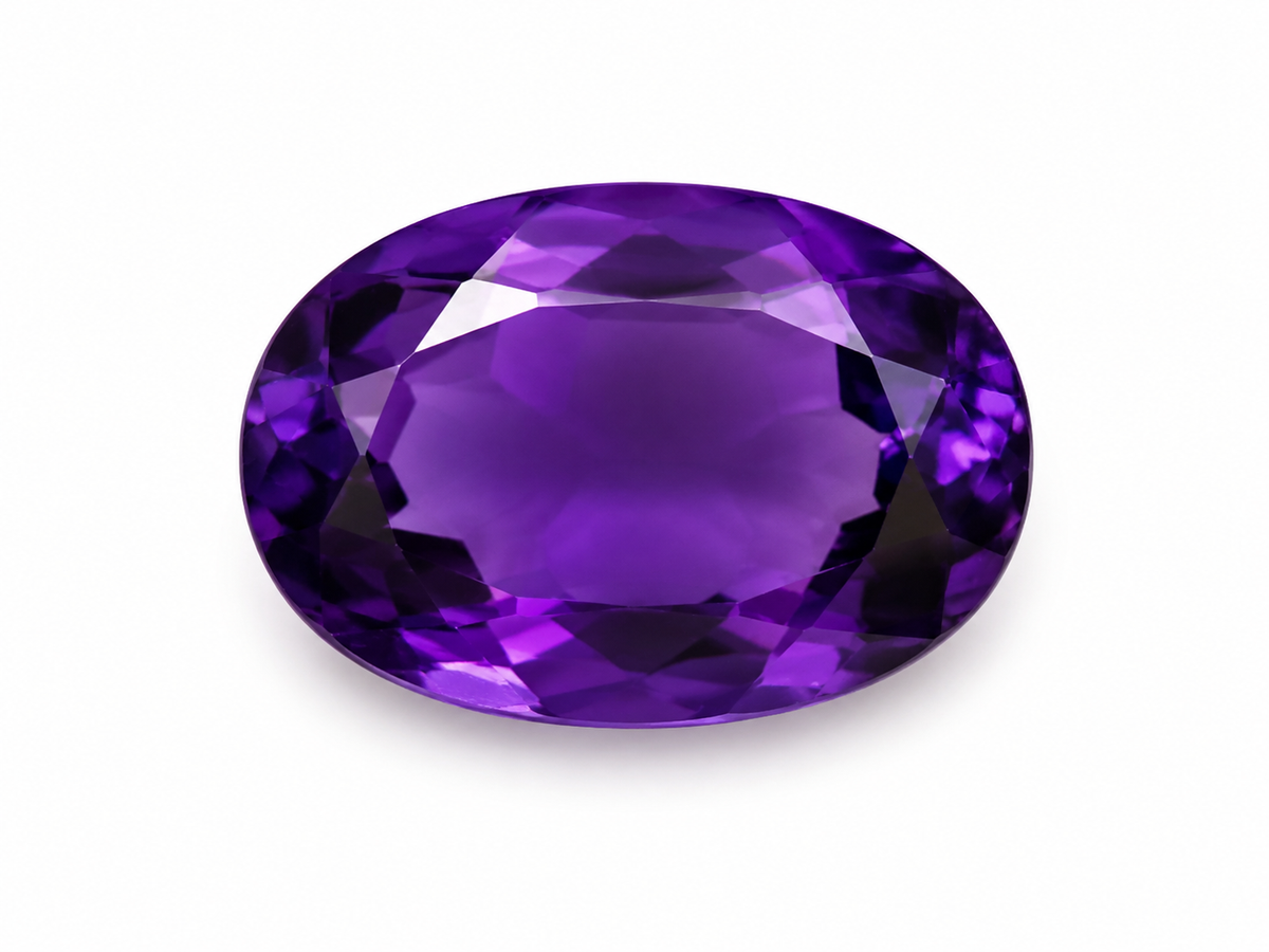 Amethyst African 3.75 ct. Oval shape Gemstone Dark