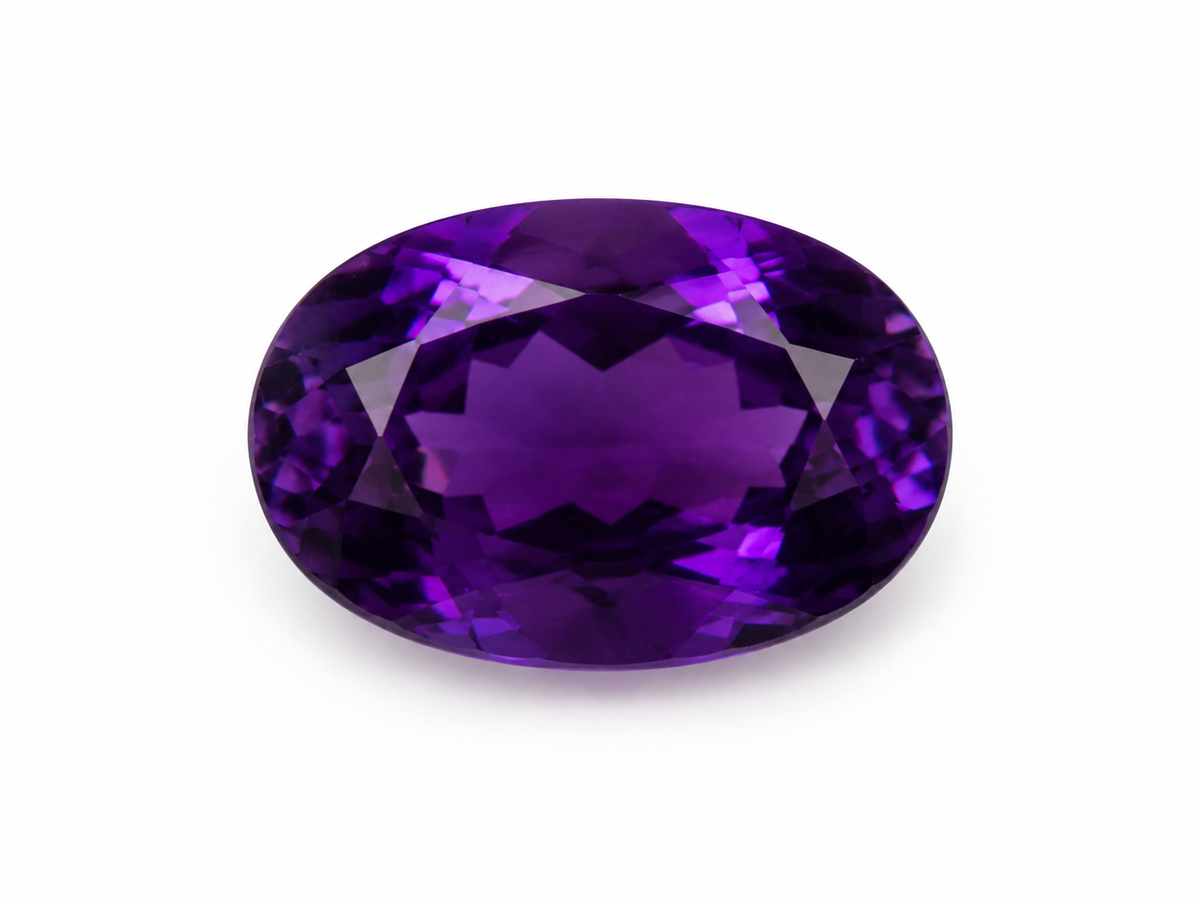 Amethyst African 2.34 ct. Oval shape Gemstone Dark