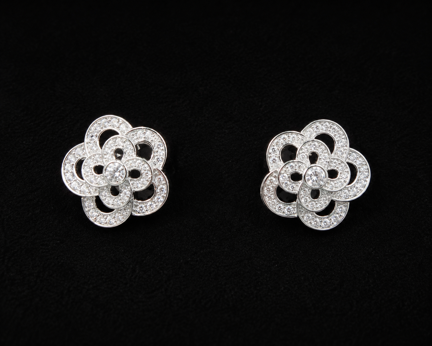 925 silver 2.79 gms floral Earing