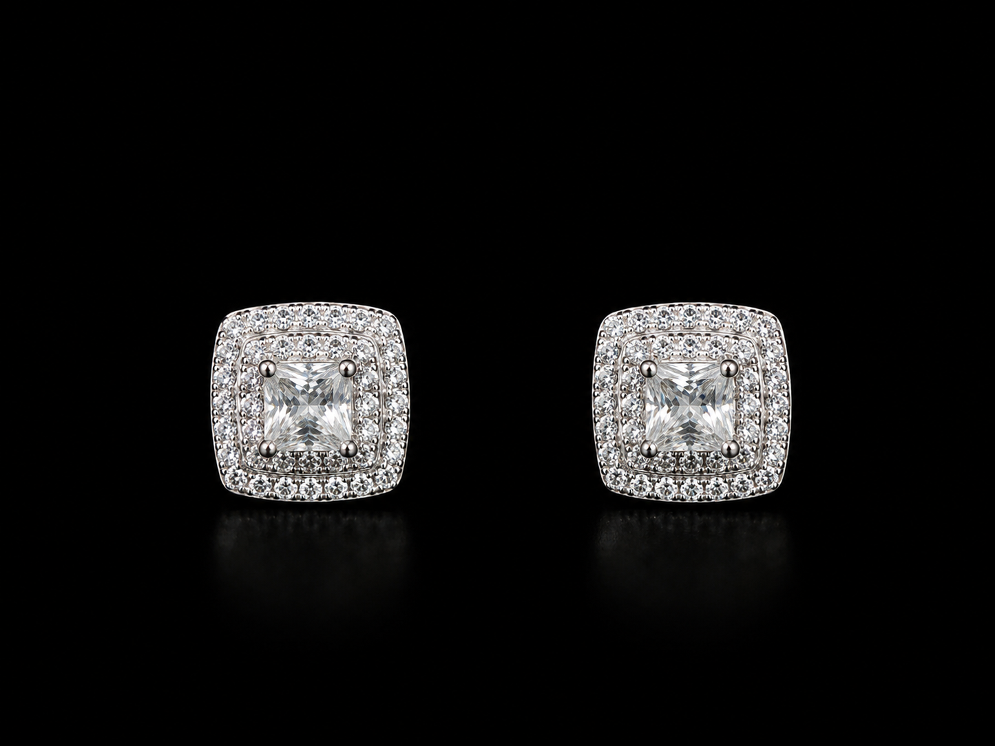 925 Silver Square 2.29 gms Earing