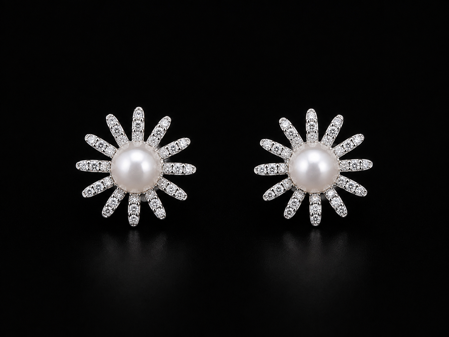 925 Silver pearl 2.89 gms Stud Earing