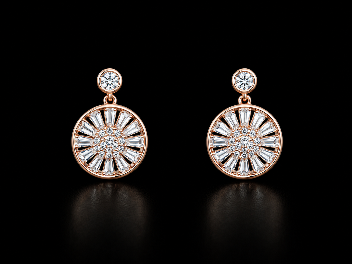 925 Silver hanging round 2.55 gms Earing