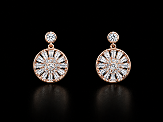 925 Silver hanging round 2.55 gms Earing