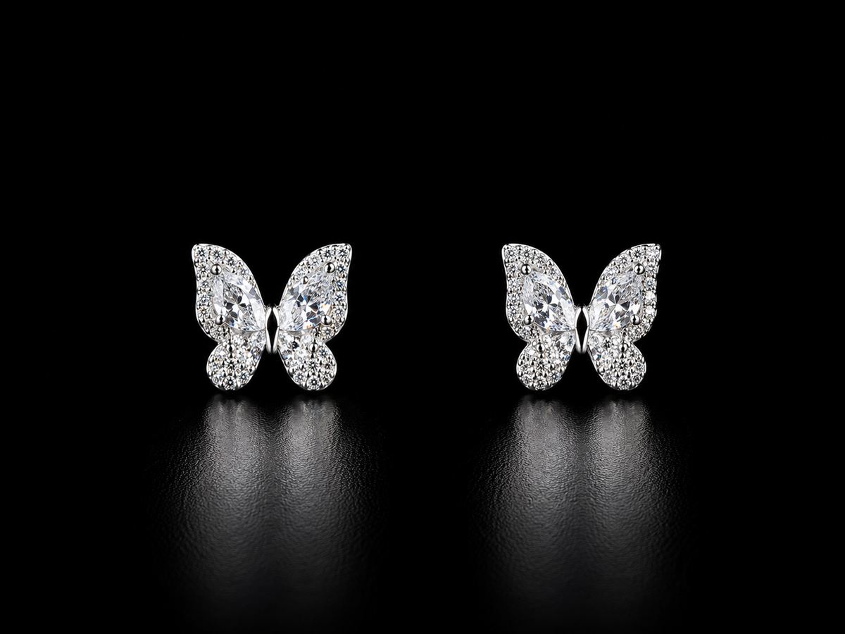925 Silver Butterfly 2.40 gms Stud earing