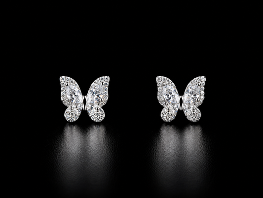 925 Silver Butterfly 2.40 gms Stud earing