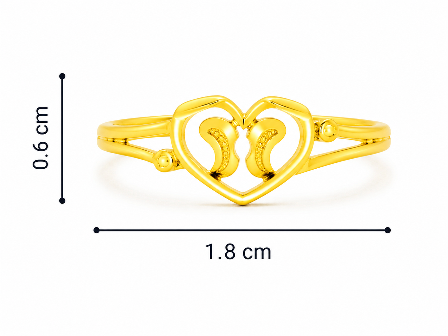 916 BIS Hallmark 1.59 gms Ring