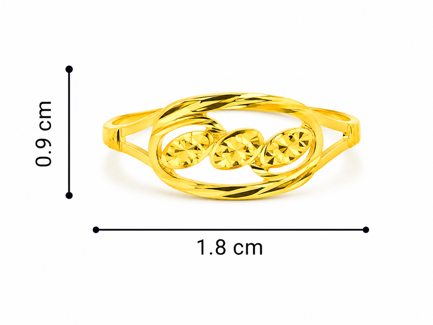 916 BIS Hallmark 2.10 gms Ring