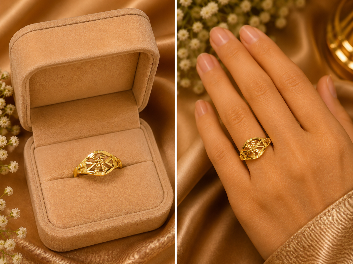 916 BIS Hallmark 1.11 gms Ring