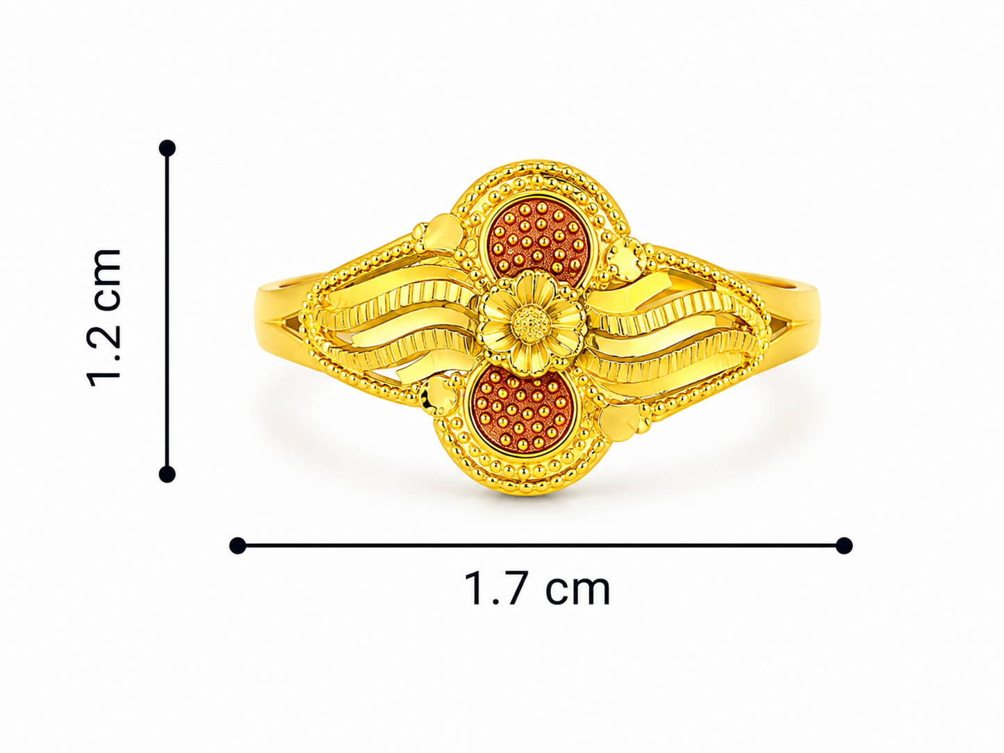 916 BIS Hallmark 1.63 gms Ring