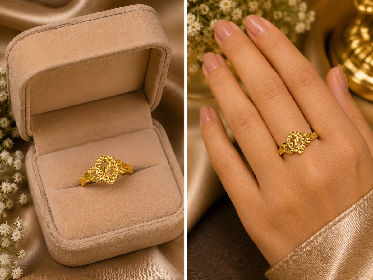916 BIS hallmark 1.03 gms Ring