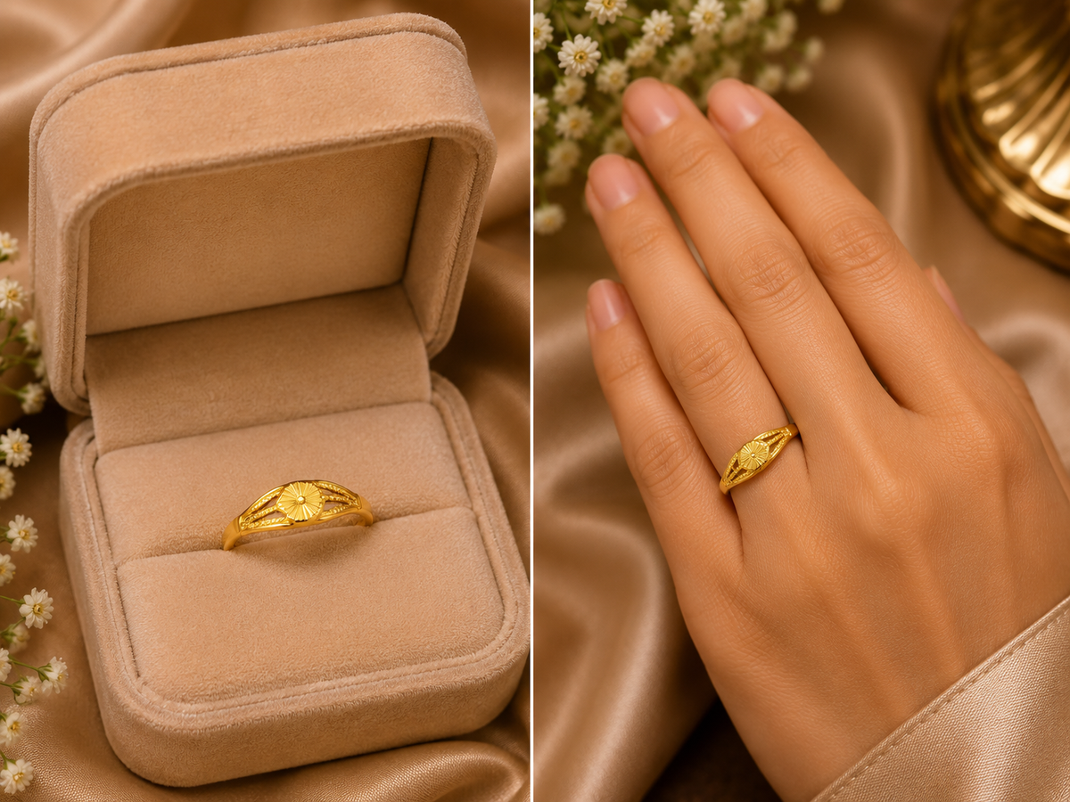 916 BIS Hallmark 1.62 gms Ring